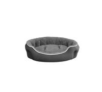 Cuccia Imbottita per Cani e Gatti 59x53x18cm in Poliestere Coccole Grigio