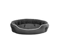 Cuccia Imbottita per Cani e Gatti 75x65x20cm in Poliestere Coccole Grigio Scuro