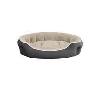 Cuccia Imbottita per Cani e Gatti 75x65x20cm in Poliestere Coccole Panna