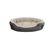 Cuccia Imbottita per Cani e Gatti 75x65x20cm in Poliestere Coccole Panna