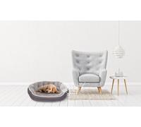 CUCCIA IMBOTTITA PER CANI E GATTI COCCOLE GRIGIO CHIARO