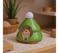 Cuccia in ceramica per animali domestici, piccola grotta per topi, criceti,