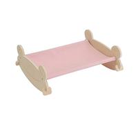 cuccia in legno per gatti, comoda e traspirante, adatta per gatti di piccola e media taglia o cani di piccola taglia, struttura in legno, giocattolo per gatti (pink)