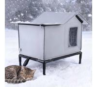 Cuccia isolata per gatti da esterno, cuccia per cani, rifugio di protezione