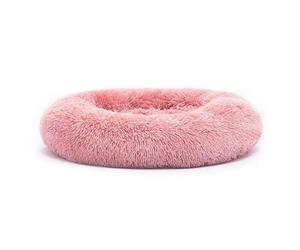 Cuccia morbida ciambella Batuffolo Record Rosa - Cuccia ovale in peluche morbido, ideale per cani e gatti che amano rannicchiarsi, con bordo rialzato per una coccola avvolgente e lavabile, disponibile