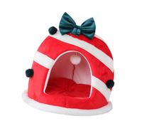 Cuccia Natalizia Per Gatti Da Interno, Graziosa E Accogliente Tenda Natalizia