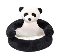 Cuccia per Cani a Forma di Orso, Morbido Letto Lavabile per Piccoli Cani e Gatti, Cuscino Peluche con Base Antiscivolo, Lettino Accogliente con Braccia(Panda,L(21.6in/55cm))