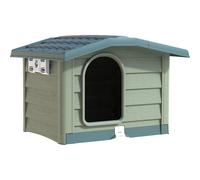 Cuccia per cani Bungalow Large verde 110x94x77 cm Verde