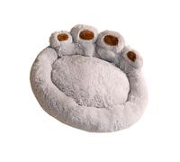 Cuccia per cani e gatti a forma di zampa Cuccia per cani accogliente autunno inverno Snooze Lettino per cani Nido per gatti per animali di piccola taglia Gattino Pomerania, grigio chiaro Beauty Comes