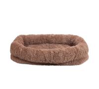 Cuccia per cani grande con rivestimento sfoderabile, lavabile in lavatrice, accogliente, in peluche, a forma rotonda, gigante, a misura d'uomo, per animali domestici (185x120x30 cm)