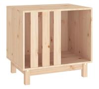Cuccia per cani in legno di pino massiccio, 60 x 45 x 57 cm, resistente alle intemperie, con tetto e fondo isolati, ideale come rifugio e posto per dormire per cuccioli e cani in giardino