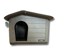 Cuccia per cani in plastica da esterno EcoHouse PetUp 60 x 51 x 41 cm - Cuccia in plastica resistente agli urti e ai raggi UV, ideale per cani di taglia piccola e media, facile da pulire e montare, pe