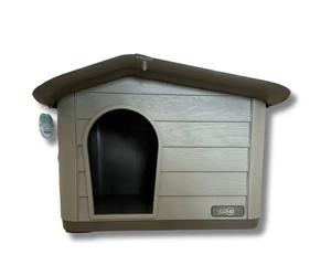 Cuccia per cani in plastica da esterno EcoHouse PetUp 60 x 51 x 41 cm - Cuccia in plastica resistente agli urti e ai raggi UV, ideale per cani di taglia piccola e media, facile da pulire e montare, pe