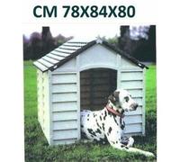 CUCCIA PER CANI IN RESINA MAXI PLASTICA PER TAGLIA MEDIA GRANDE 78X84X80 CM