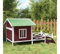 Cuccia per Cani Moka 159x120x88,5 cm in Legno Massello di Pino
