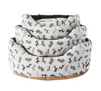 Cuccia per cani sfoderabile Trono ovale Nasonero Misura 2 - Cuccia ovale sfoderabile per cani, realizzata in fibra di poliestere con imbottitura uniforme, lavabile in lavatrice e caratterizzata da una