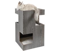 Cuccia per gatti a tre piani Castle Design CanadianCat - Grigio - Cuccia per gatti - 1° ORDINE? scegli lo sconto BZR5 / BZR20 + 200 punti fedeltà grigio