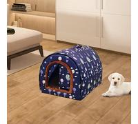 Cuccia per Gatti Casetta Tenda Letto Cane Animali Morbida Due Utilizzo Cuscino