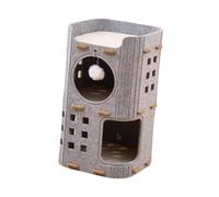 Cuccia per Gatti, Cuccia Multistrato Da Pavimento, Rifugio Accogliente, Tunnel