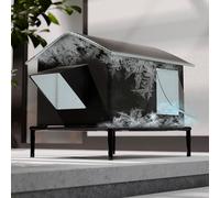 Cuccia per gatti da esterno, resistente alle intemperie, isolata, per