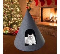 Cuccia per gatti di Natale, stabile, creativa, decorazione per le feste,