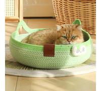 Cuccia per gatti in corda intrecciata, cestino per dormire, per fare un ,