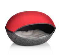 Cuccia per gatti Nicchia in felcro, con cuscino double face Canadian Cat - Rosso - Cuccia per gatti - 1° ORDINE? scegli lo sconto BZR5 / BZR20 + 200 punti fedeltà rosso