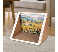 Cuccia per gatti verticale, decorazione per cuccia per gatti con pittura a olio,