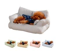 Cuccia rinfrescante per animali domestici in seta di ghiaccio, divano letto per cani traspirante e lavabile, fondo rimovibile e lavabile, antiscivolo, adatto alla maggior parte dei cani e gatti