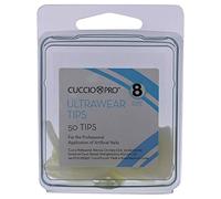 Cuccio Ultrawear - Set di nail tips, taglia 8
