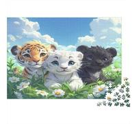 Cuccioli Animali Carini Puzzle 1000 Pezzi Puzzle per Adulti Gioco di Puzzle 1000 Pezzi Paesaggio Pastorale Relax Concentrazione Decorazione Regalo 38x26cm/1000pcs