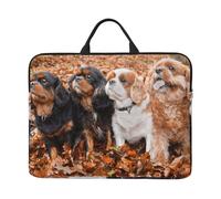 Cuccioli autunnali di Cavalier King Charles Spaniel, Custodia per laptop da 14 pollici, borsa per notebook, custodia per laptop, valigetta con maniglia