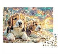 Cuccioli Beagle Carini Puzzle 1000 Pezzi Puzzle per Adulti 70x50cm/1000pcs