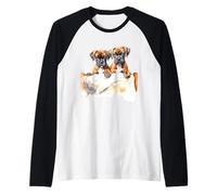 Cuccioli Boxer a Letto Maglia con Maniche Raglan