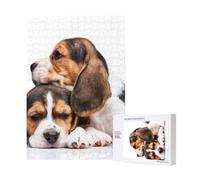 Cuccioli di Beagle adorabili,Puzzle in legno da 300 pezzi per adulti e adolescenti
