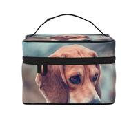 Cuccioli di Beagle Cani Animali Beagle, Borsa per il trucco Borsa per cosmetici Borsa da viaggio portatile da viaggio Astuccio per matite