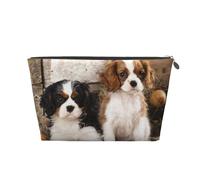 Cuccioli di Cavalier King Charles Spaniel piccoli, Borsa da toilette Borsa per trucco Borsa per cosmetici Borsa da toilette da viaggio portatile