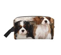 Cuccioli di Cavalier King Charles Spaniel piccoli, Borsa per il trucco Borsa per cosmetici Borsa da viaggio portatile da viaggio Borsa per trucco Organizer