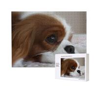 Cuccioli di Cavalier King Charles Spaniel,Puzzle in legno da 500 pezzi, gioco di famiglia, puzzle per adulti e adolescenti, decorazioni per la casa