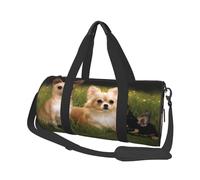 Cuccioli di Chihuahua, Borsone da viaggio di grande capacità Borsa rotonda Borsa da viaggio sportiva Borsa da viaggio Borsa da fitness