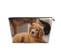 Cuccioli di Cocker Spaniel Piccoli cani Spaniel Animali domestici, Borsa da toilette Borsa per trucco Borsa per cosmetici Borsa da toilette da viaggio portatile