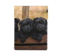Cuccioli di famiglia Affenpinscher Cani neri Scimmia, Custodia per laptop in pelle PU, borsa per notebook, custodia per laptop, custodia per tablet
