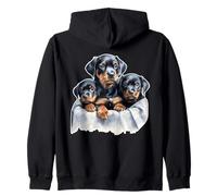 Cuccioli di Rottweiler Felpa con Cappuccio