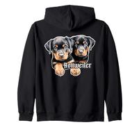 Cuccioli di Rottweiler Felpa con Cappuccio