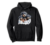 Cuccioli di Rottweiler Felpa con Cappuccio