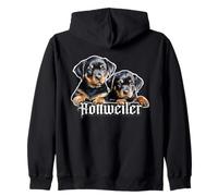Cuccioli di Rottweiler Felpa con Cappuccio