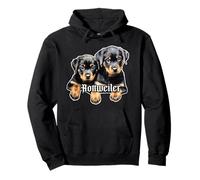 Cuccioli di Rottweiler Felpa con Cappuccio