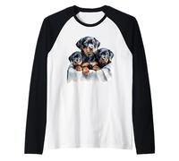 Cuccioli di Rottweiler Maglia con Maniche Raglan