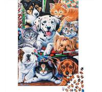 Cuccioli e Gattini Carini Puzzle 1000 Pezzi Gioco di Puzzle 1000 Pezzi Carta per Adulti Relax 38x26cm/1000pcs