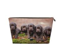 Cuccioli Labrador Marrone Piccola Famiglia Di Cuccioli, Borsa per il trucco Borsa per cosmetici Borsa da toilette da viaggio portatile Borsa da toilette